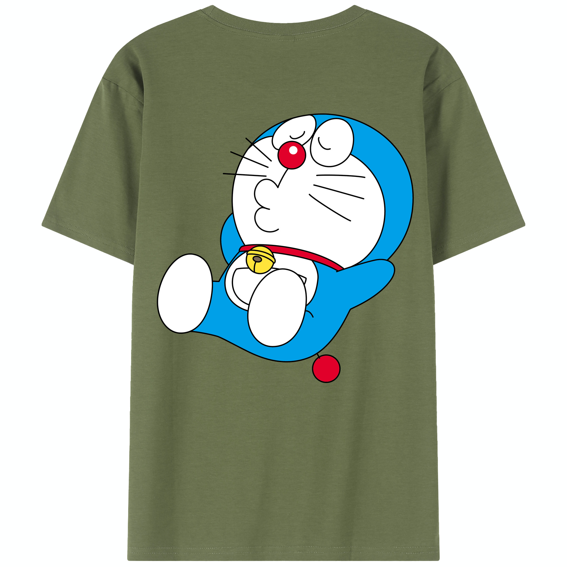 （画像用） ドラえもん Doraemon 綿100％半袖Tシャツ（背面プリント）
